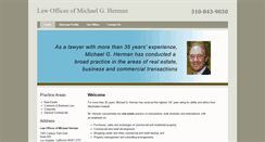 Desktop Screenshot of mghermanlaw.com