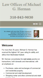 Mobile Screenshot of mghermanlaw.com